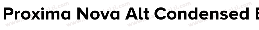 Proxima Nova Alt Condensed Bold字体转换
